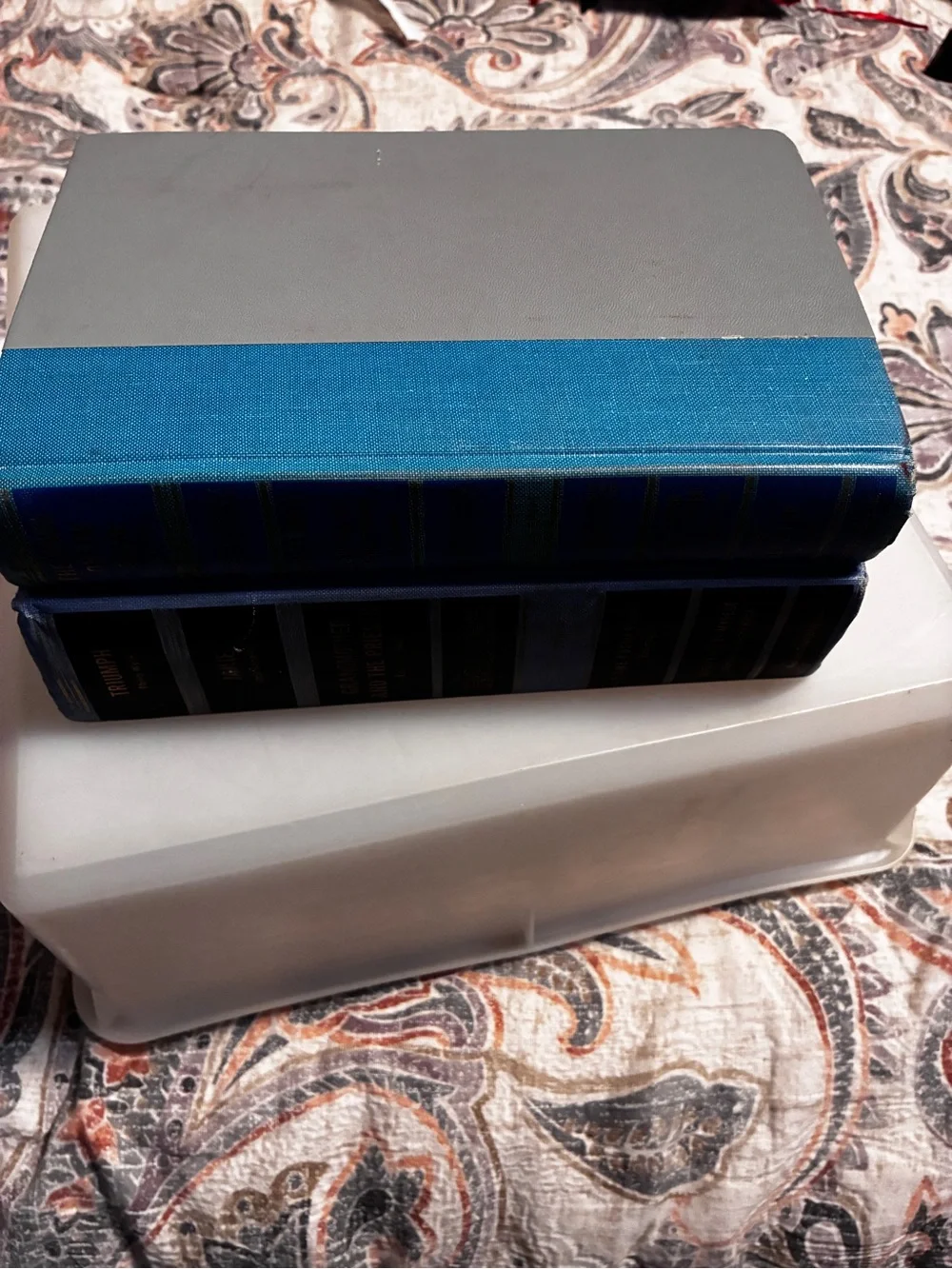 Vintage Classic Decorative Book Set Blue and Black 2 Nelson Doubleday Inc